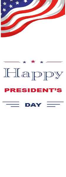 Custom Mesh Fabric Signs Happy President's Day