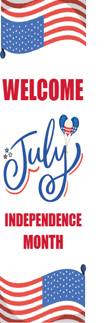 Custom Mesh Fabric Signs Welcome July