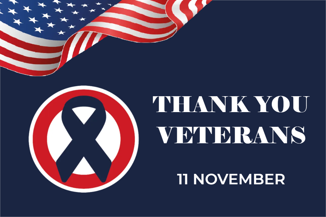 Custom Mesh Fabric Signs Thank You Veterans