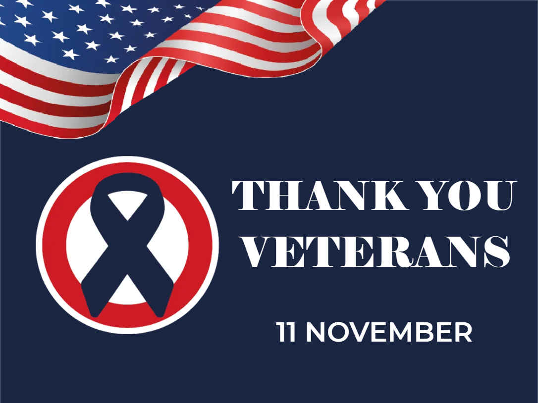 Custom Mesh Fabric Signs Thank You Veterans