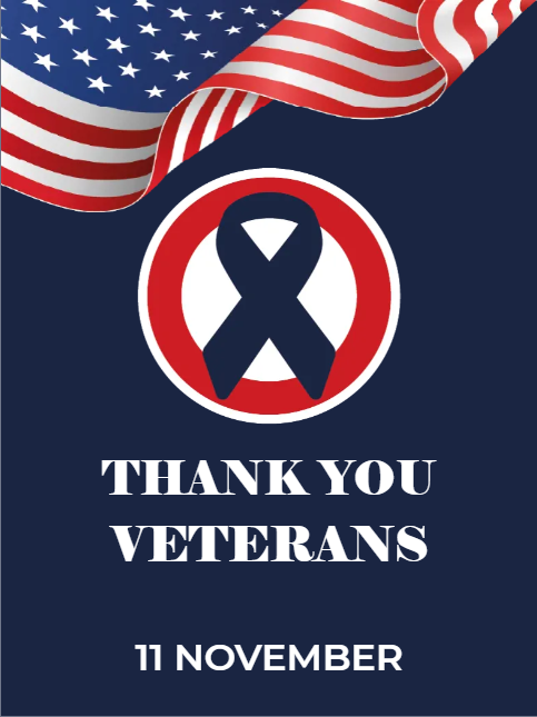 Custom Mesh Fabric Signs Thank You Veterans