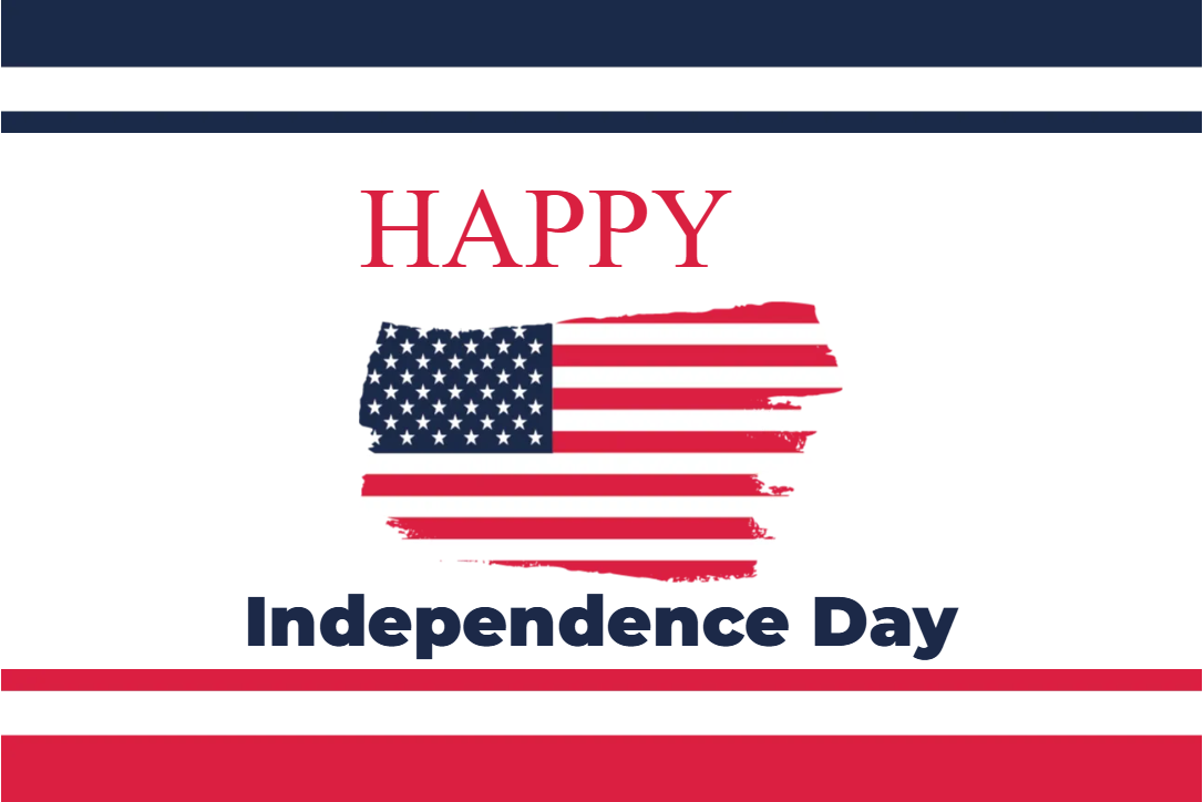 Custom Mesh Fabric Signs Happy Independence Day