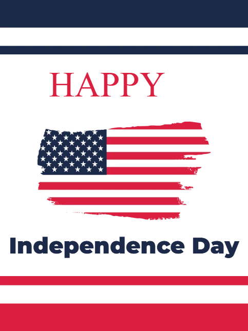 Custom Mesh Fabric Signs Happy Independence Day
