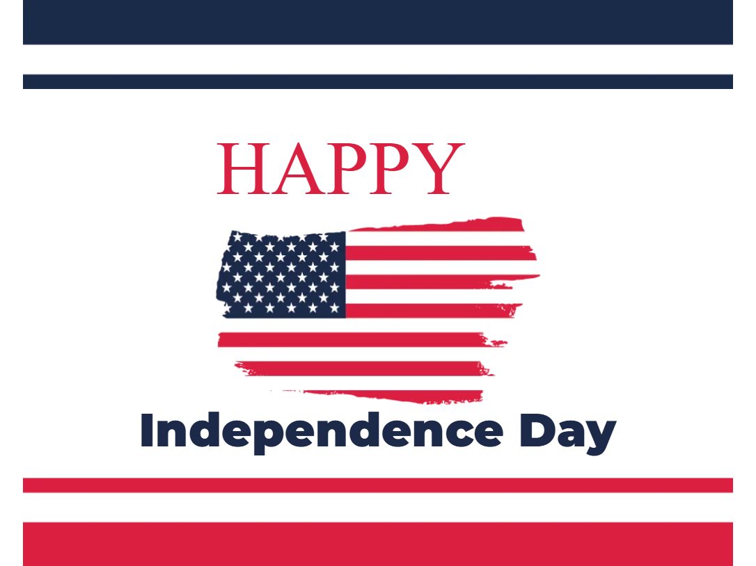 Custom Mesh Fabric Signs Happy Independence Day