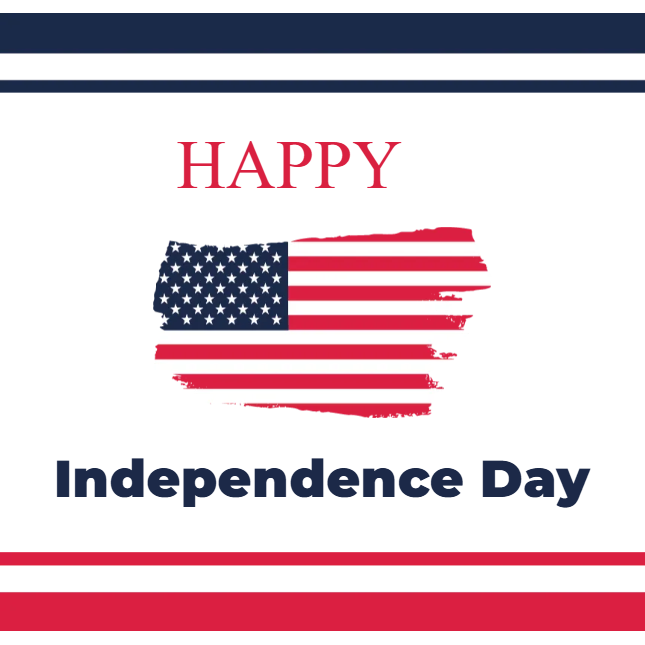 Custom Mesh Fabric Signs Happy Independence Day