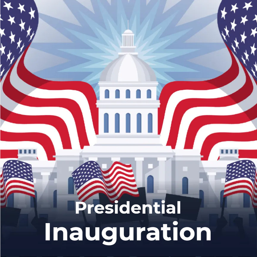 Custom Mesh Fabric Signs Presidential Inauguration