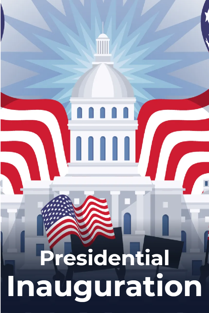 Custom Mesh Fabric Signs Presidential Inauguration