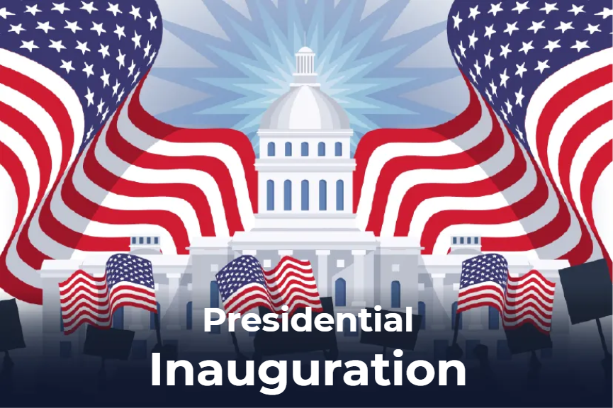 Custom Mesh Fabric Signs Presidential Inauguration
