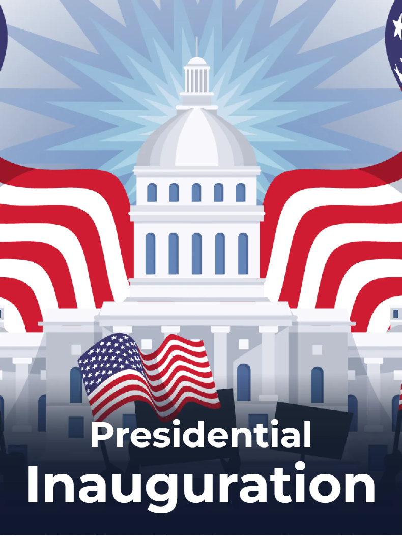 Custom Mesh Fabric Signs Presidential Inauguration