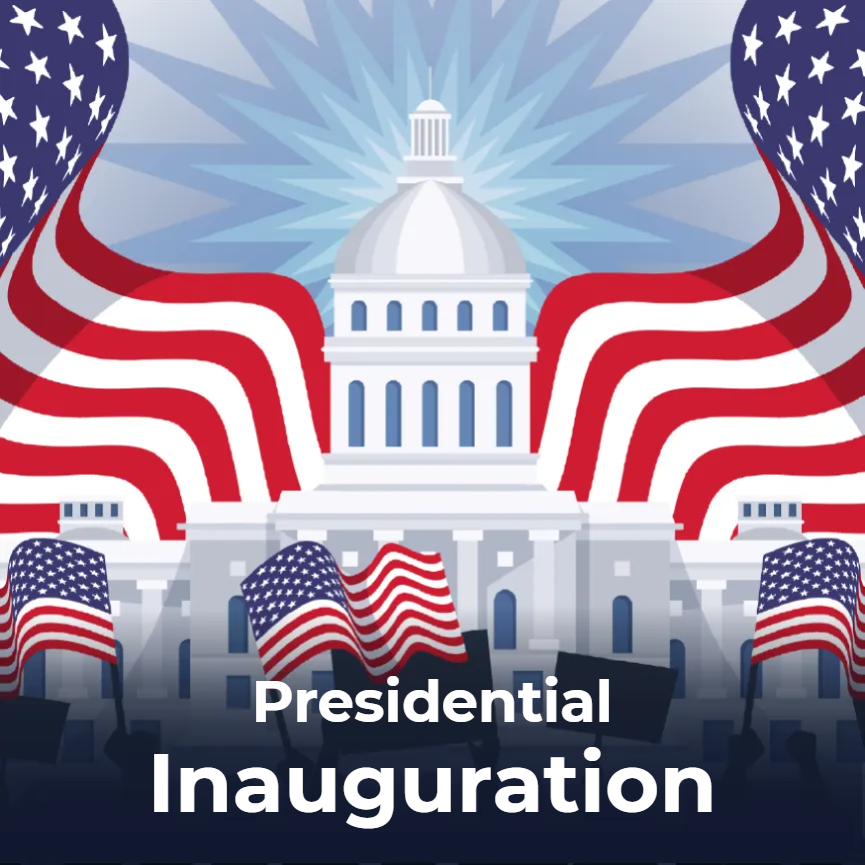 Custom Mesh Fabric Signs Presidential Inauguration