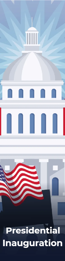 Custom Mesh Fabric Signs Presidential Inauguration