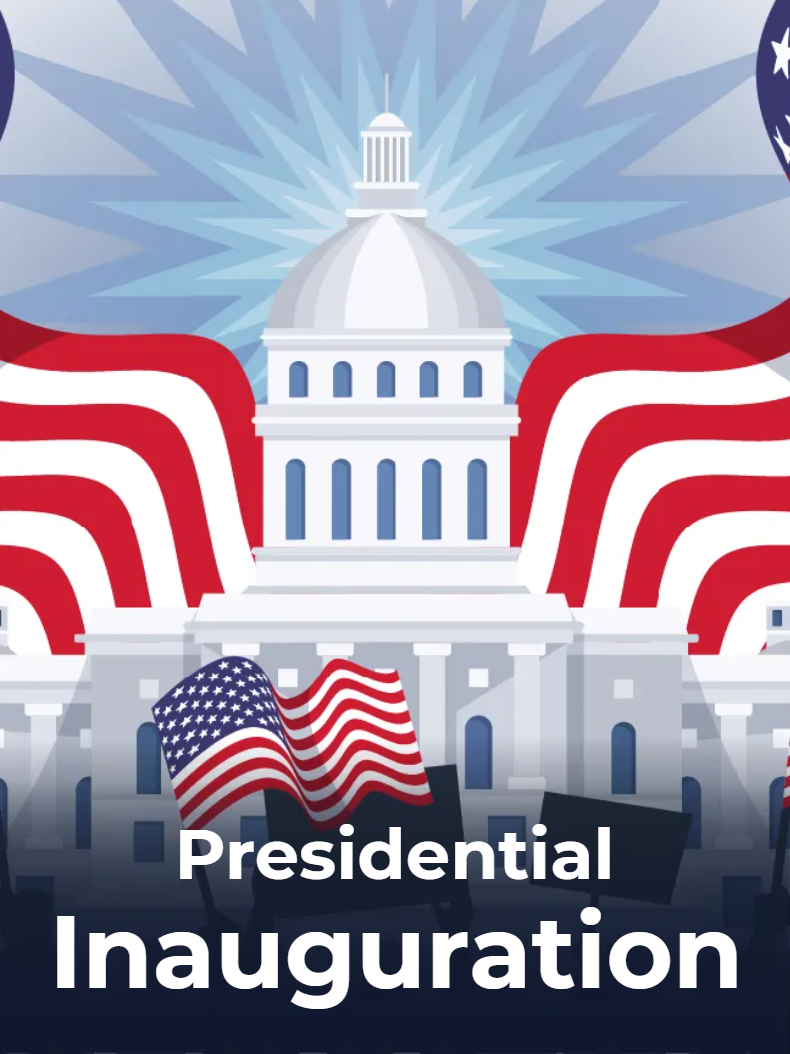 Custom Mesh Fabric Signs Presidential Inauguration