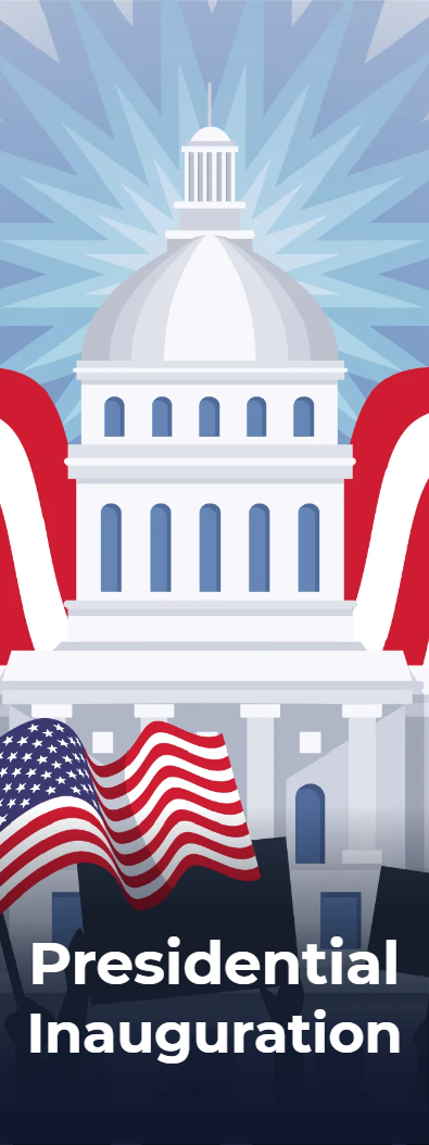Custom Mesh Fabric Signs Presidential Inauguration