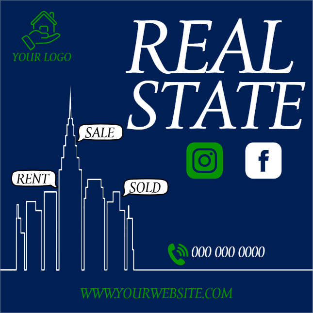 Custom Mesh Fabric Signs Real State