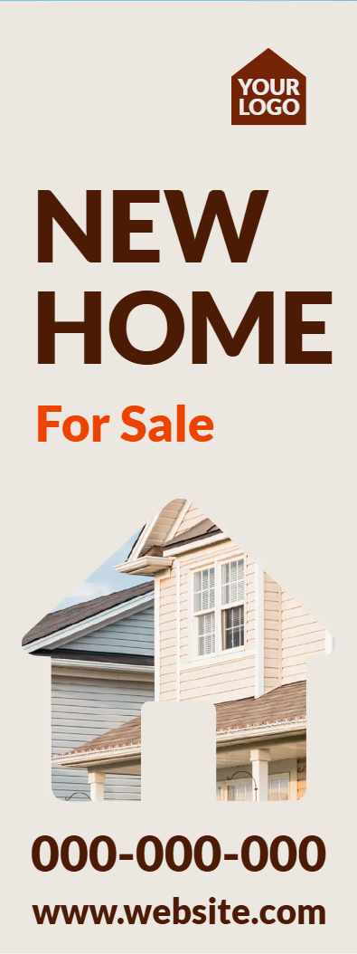 Custom Mesh  Fabric Signs Home For Sale