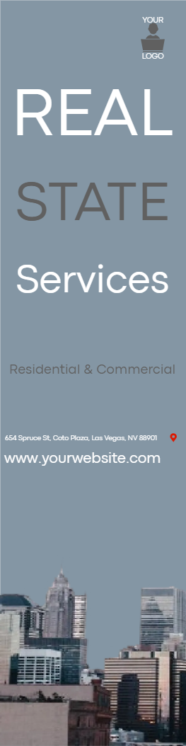 Custom Mesh Fabric Signs Real Estates Services
