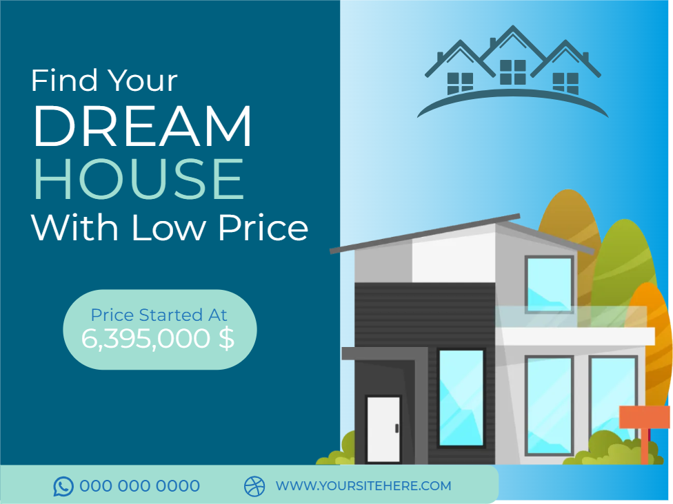 Custom Mesh Fabric Signs Dream House