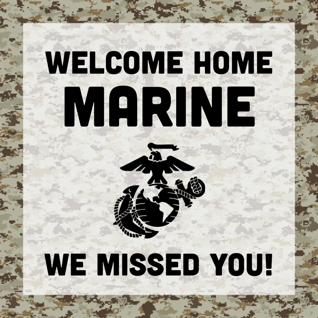 Custom Outdoor Yard Signs Multiple Sizes Welcome Marines