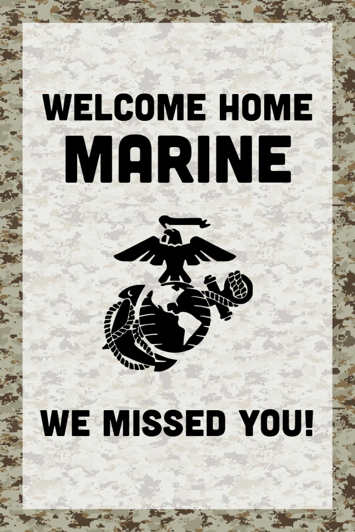 Custom Outdoor Yard Signs Multiple Sizes Welcome Marines