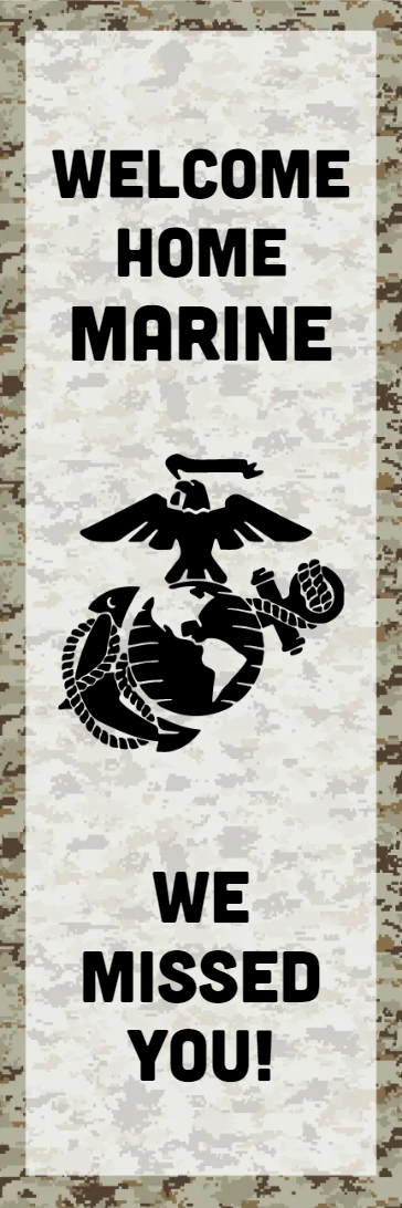 Custom Outdoor Yard Signs Multiple Sizes Welcome Marines