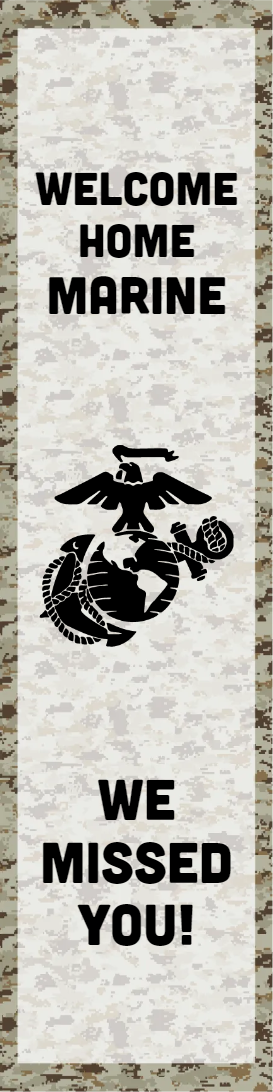 Custom Outdoor Yard Signs Multiple Sizes Welcome Marines
