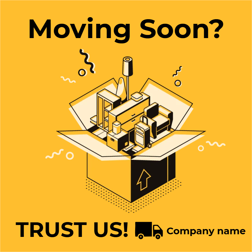 Custom Outdoor Yard Signs Multiple Sizes Moving Soon