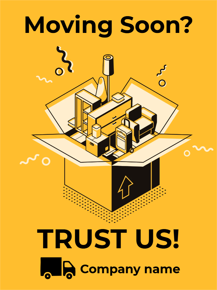 Custom Outdoor Yard Signs Multiple Sizes Moving Soon