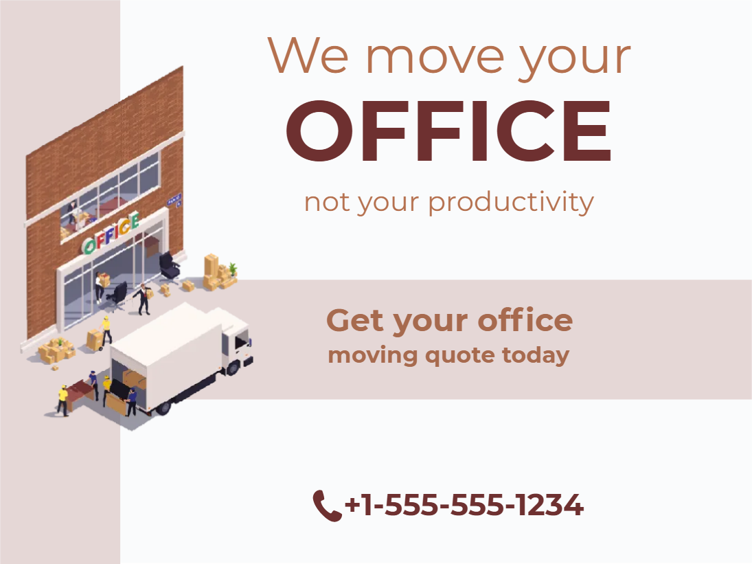 Custom Outdoor Yard Signs Multiple Sizes We Move your Office not your Productivity