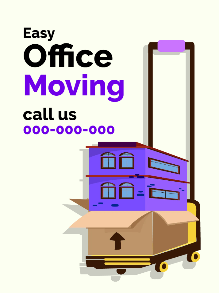 Custom Outdoor Yard Signs Multiple Sizes Easy Office Moving Sign