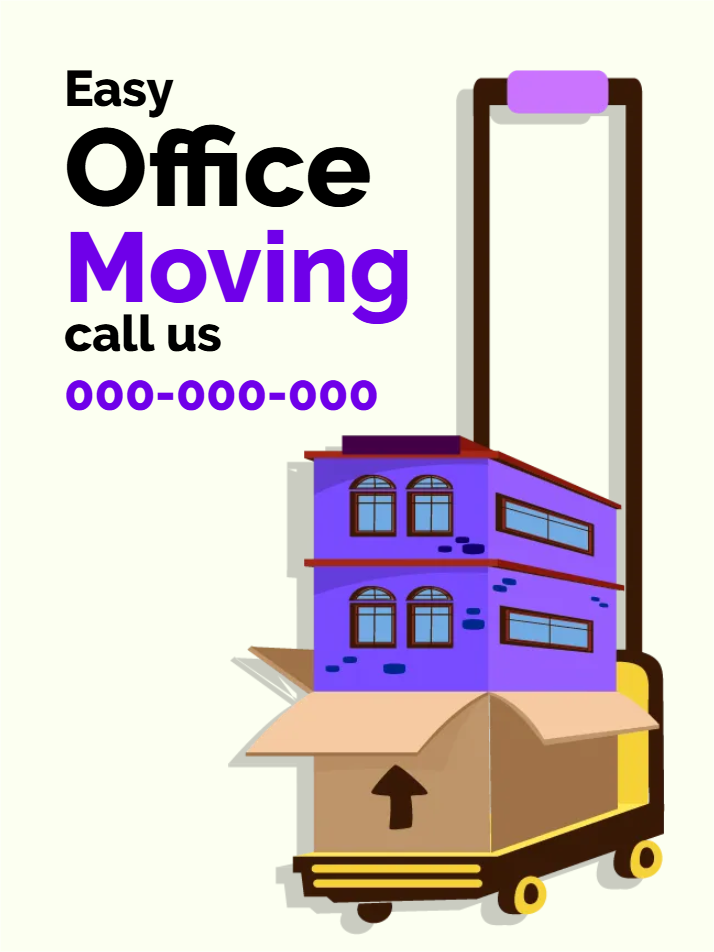 Custom Outdoor Yard Signs Multiple Sizes Easy Office Moving Sign