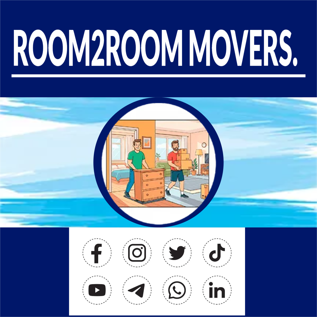 Custom Outdoor Yard Signs Multiple Sizes Room to Room Movers