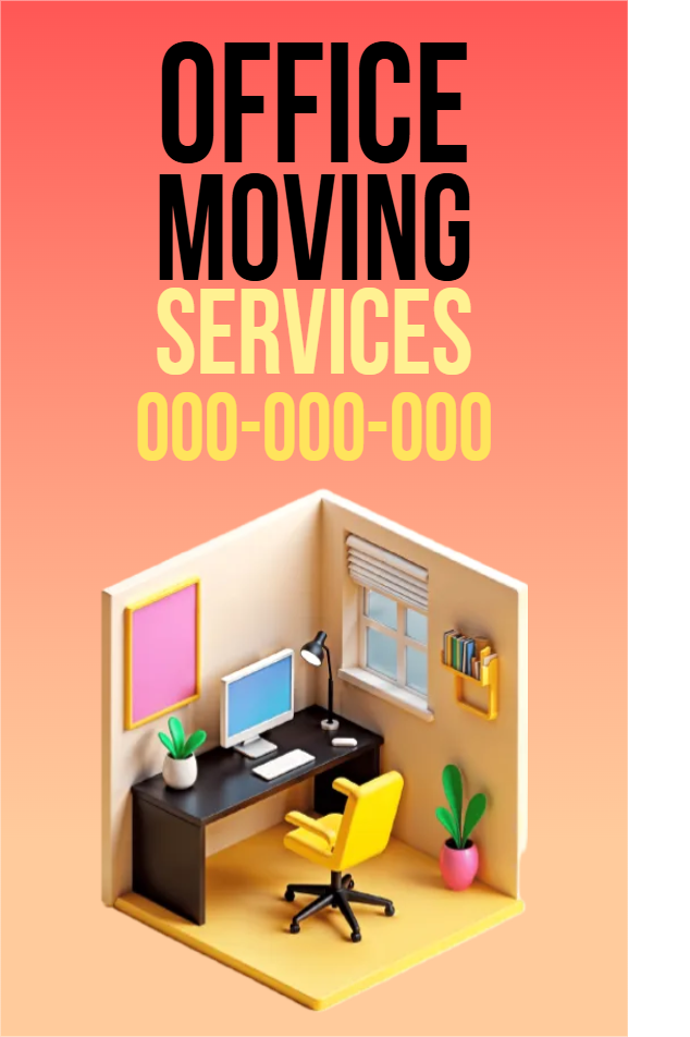 Custom Outdoor Yard Signs Multiple Sizes Office Moving Services