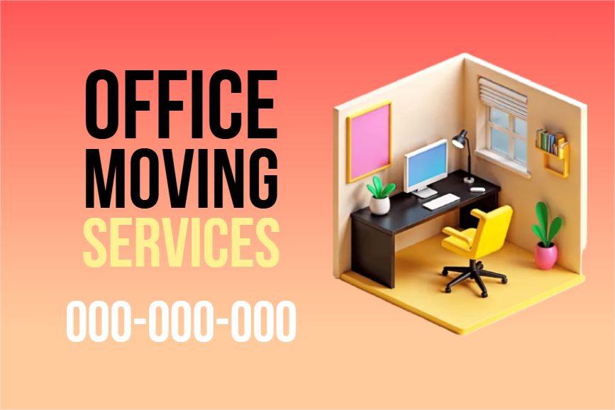 Custom Outdoor Yard Signs Multiple Sizes Office Moving Services