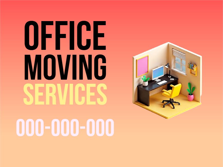 Custom Outdoor Yard Signs Multiple Sizes Office Moving Services