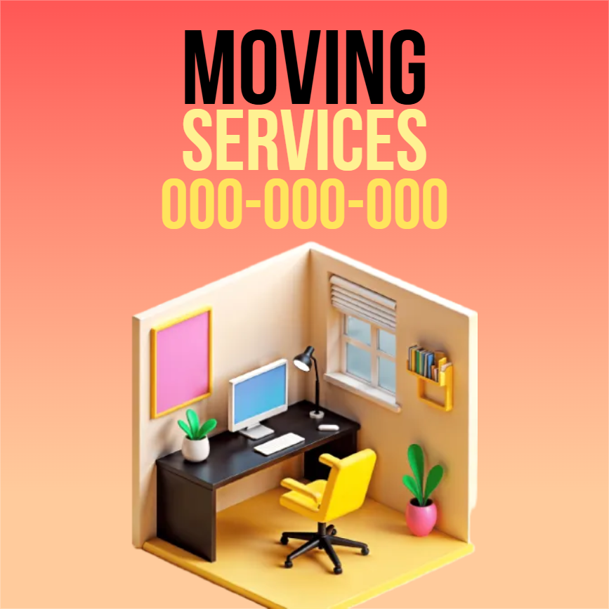 Custom Outdoor Yard Signs Multiple Sizes Office Moving Services