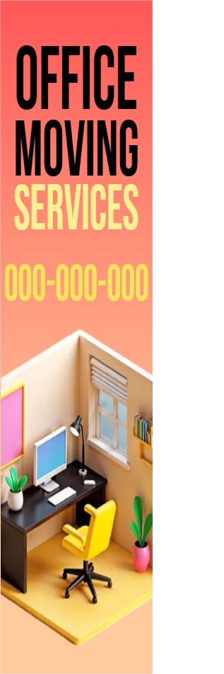 Custom Outdoor Yard Signs Multiple Sizes Office Moving Services