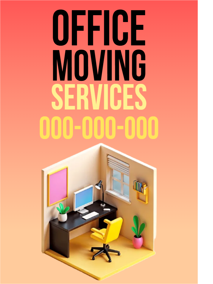 Custom Outdoor Yard Signs Multiple Sizes Office Moving Services