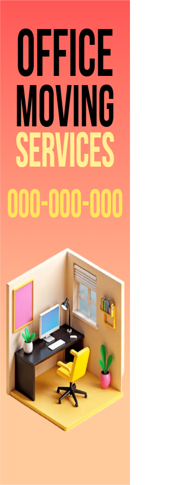 Custom Outdoor Yard Signs Multiple Sizes Office Moving Services