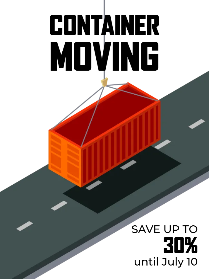 Custom Outdoor Yard Signs Multiple Sizes Container Moving