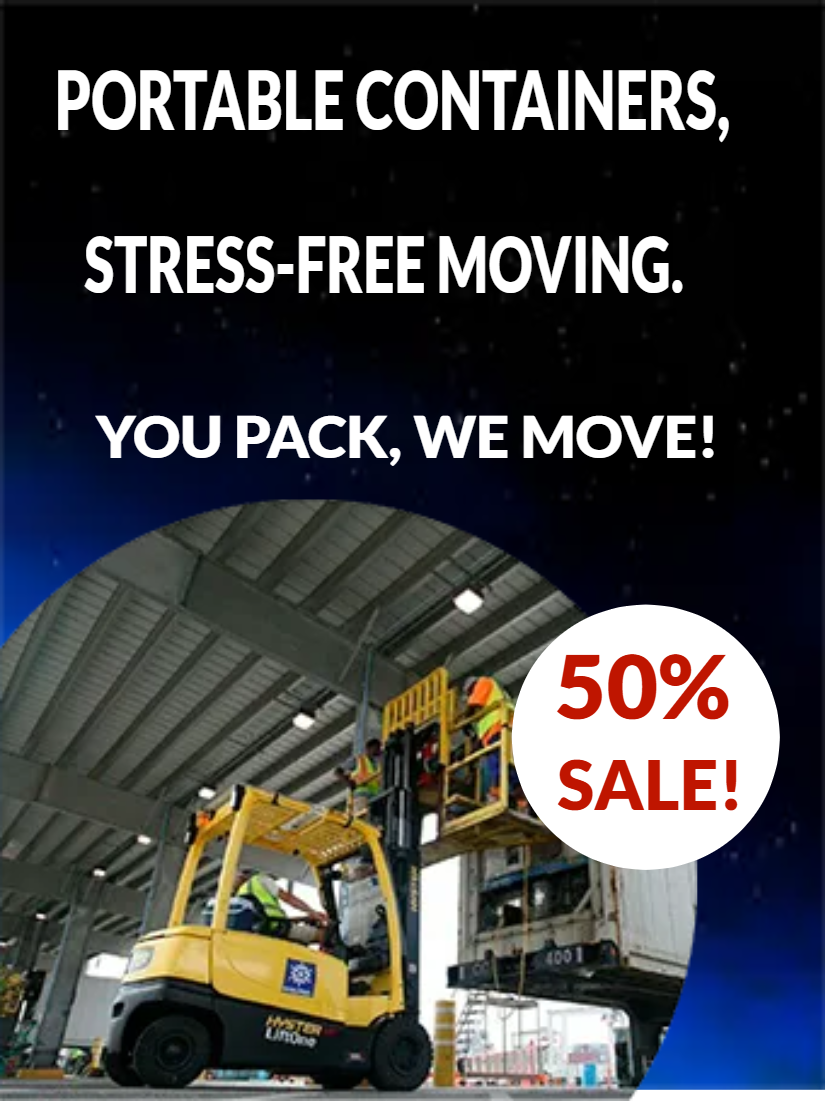 Custom Outdoor Yard Signs Multiple Sizes Portable Containers, Stress-free Moving. 50% SALE!