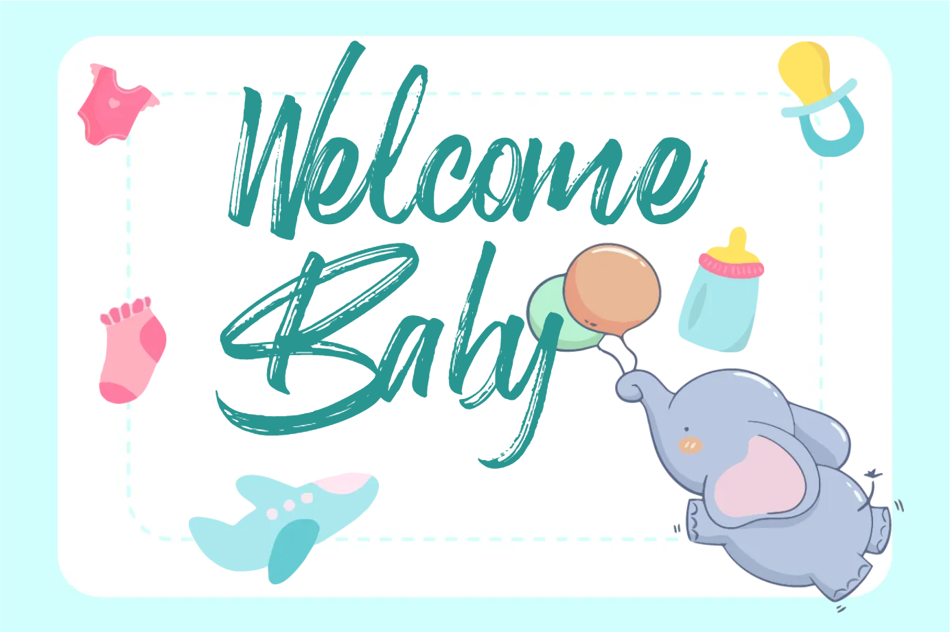 Custom Outdoor Yard Signs Multiple Sizes Welcome Home Baby