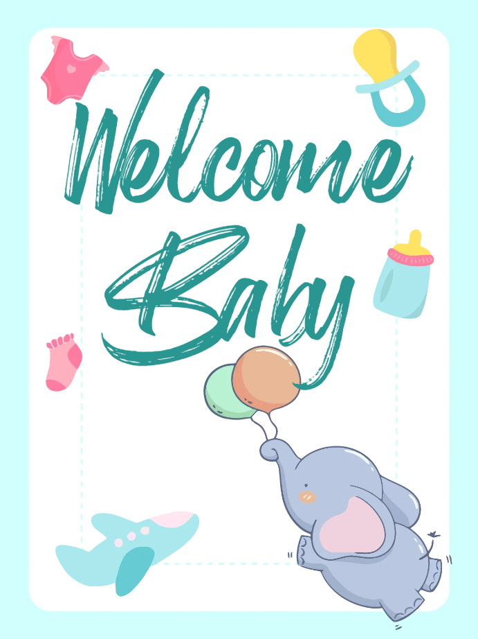 Custom Outdoor Yard Signs Multiple Sizes Welcome Home Baby