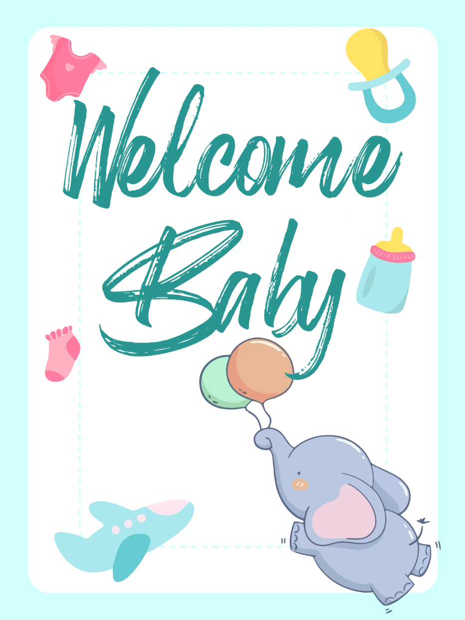 Custom Outdoor Yard Signs Multiple Sizes Welcome Home Baby