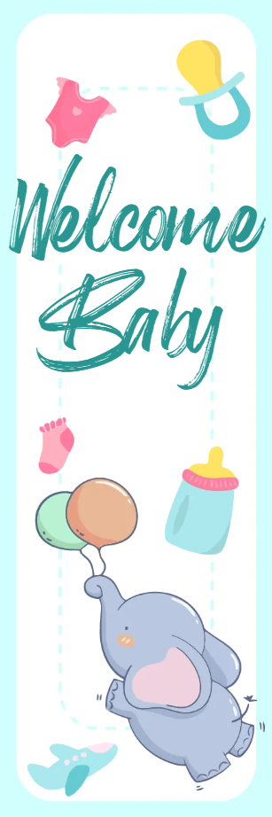 Custom Outdoor Yard Signs Multiple Sizes Welcome Home Baby