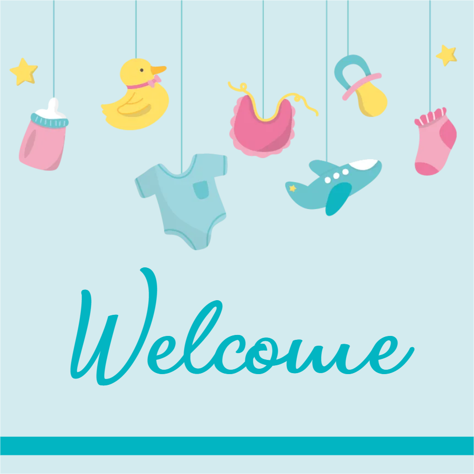 Custom Outdoor Yard Signs Multiple Sizes Welcome Baby