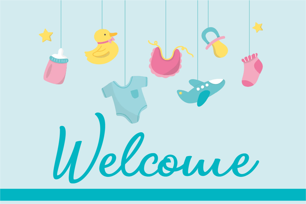 Custom Outdoor Yard Signs Multiple Sizes Welcome Baby