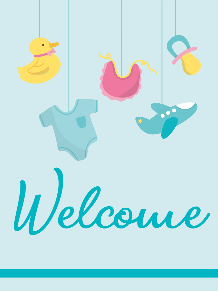 Custom Outdoor Yard Signs Multiple Sizes Welcome Baby