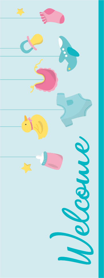 Custom Outdoor Yard Signs Multiple Sizes Welcome Baby