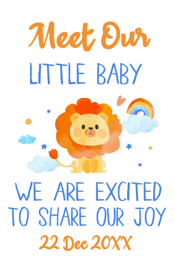 Custom Outdoor Yard Signs Multiple Sizes Meet Our Little Baby