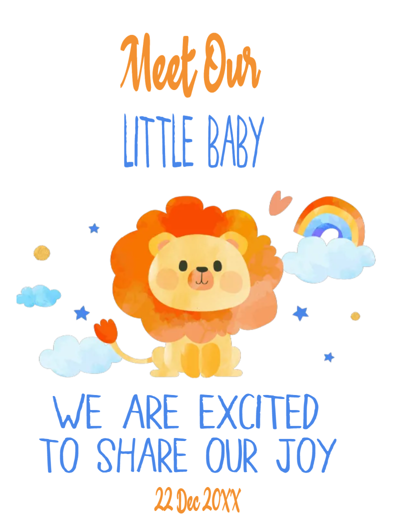 Custom Outdoor Yard Signs Multiple Sizes Meet Our Little Baby